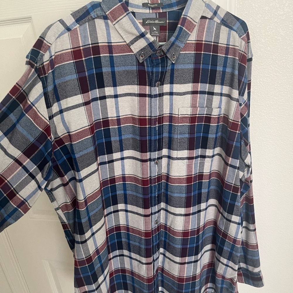 Eddie Bauer Men's Multicolor Plaid Shirt